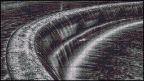 (image for) Black and White Waterfall